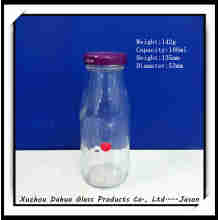 OEM/ODM 180ml Glass Milk Bottle with Tin Lid